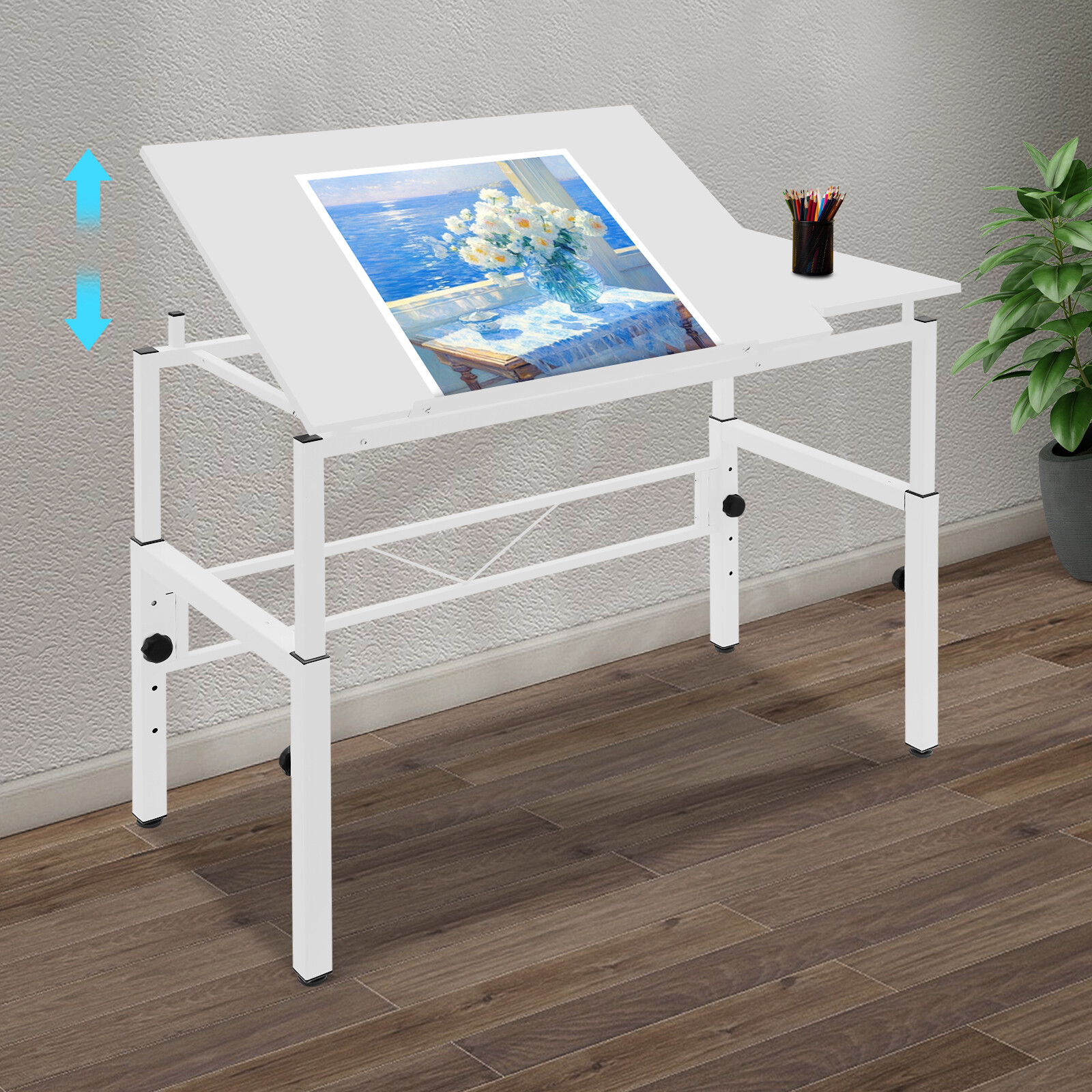 Drafting Table Art Desk Artist Drawing Desk Adjustable Craft Table Drawing Table