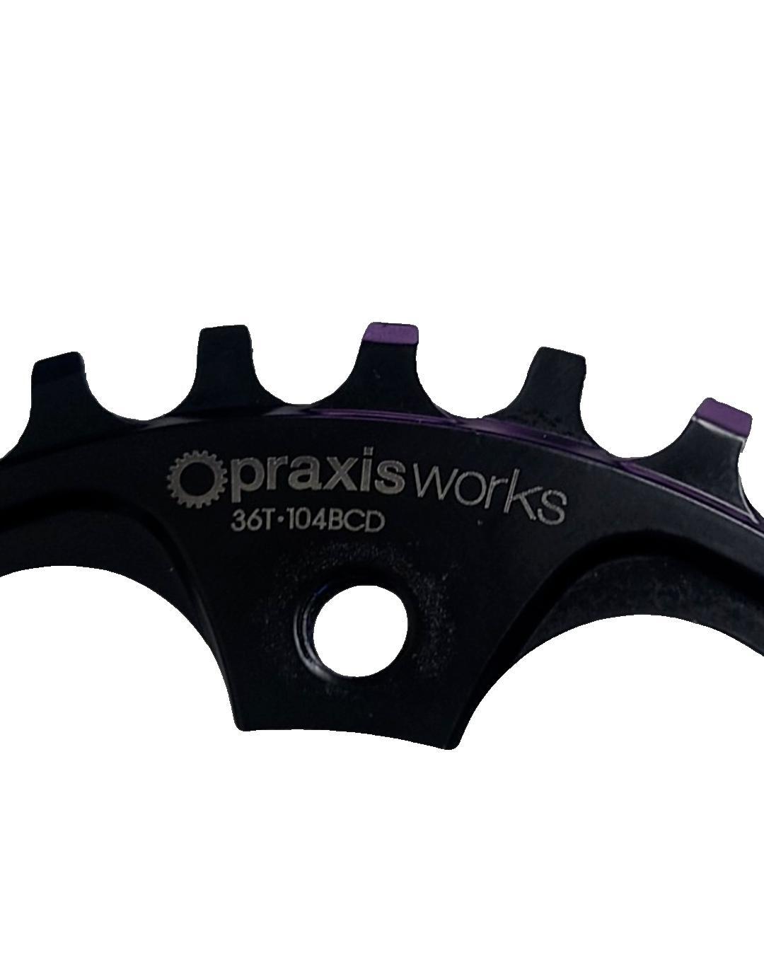 Praxis Works Wave Ebike 36T 10 -12 speed Chainring 104BCD Motor Narrow wide