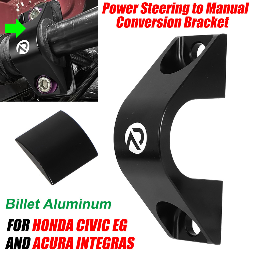 Power Steering to Manual Conversion Rack Bracket Fit Honda Civic EG and Integras