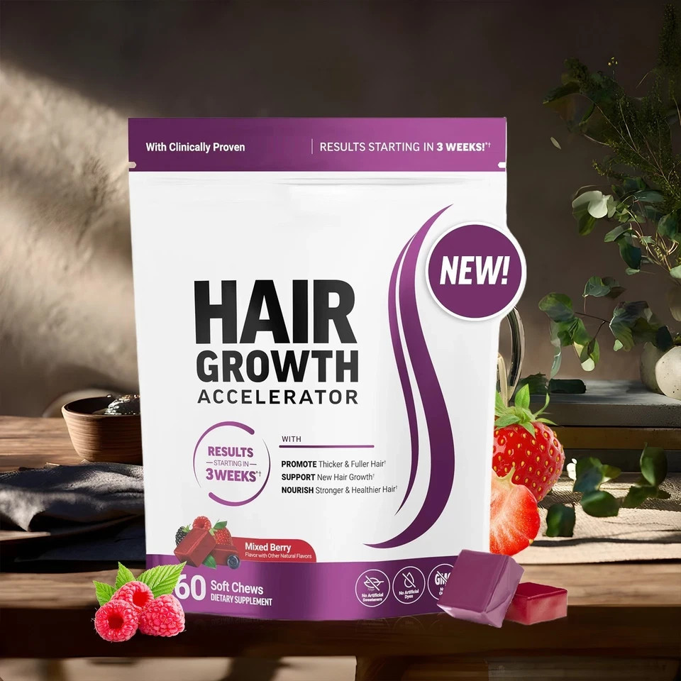 Force Factor Hair Growth Gummies - Supports hair growth and nourishes hair