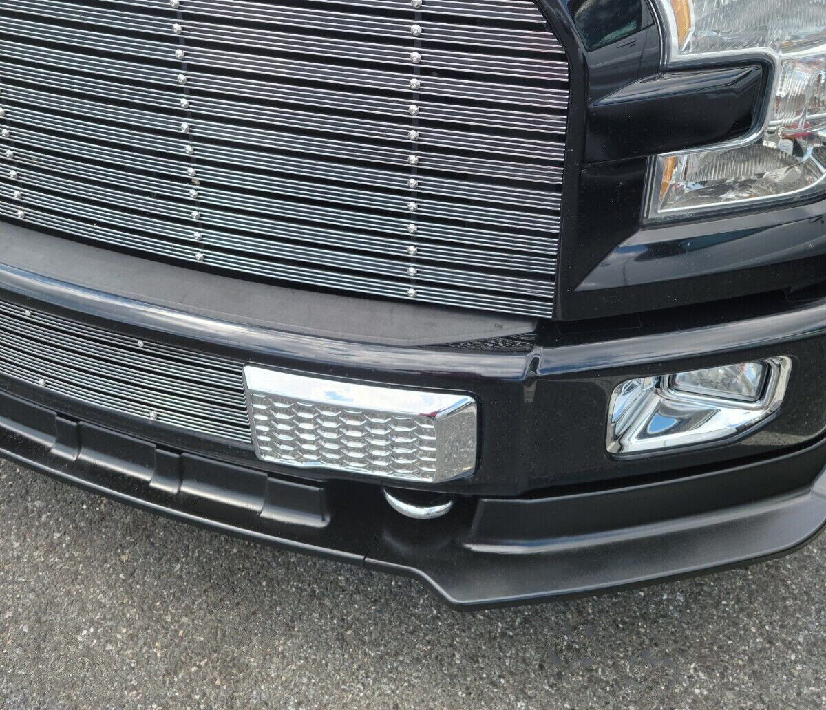 NEW Front Pair (2) Silver Tow Hooks w/ Hardware For Ford F-150 F150 2004-2024