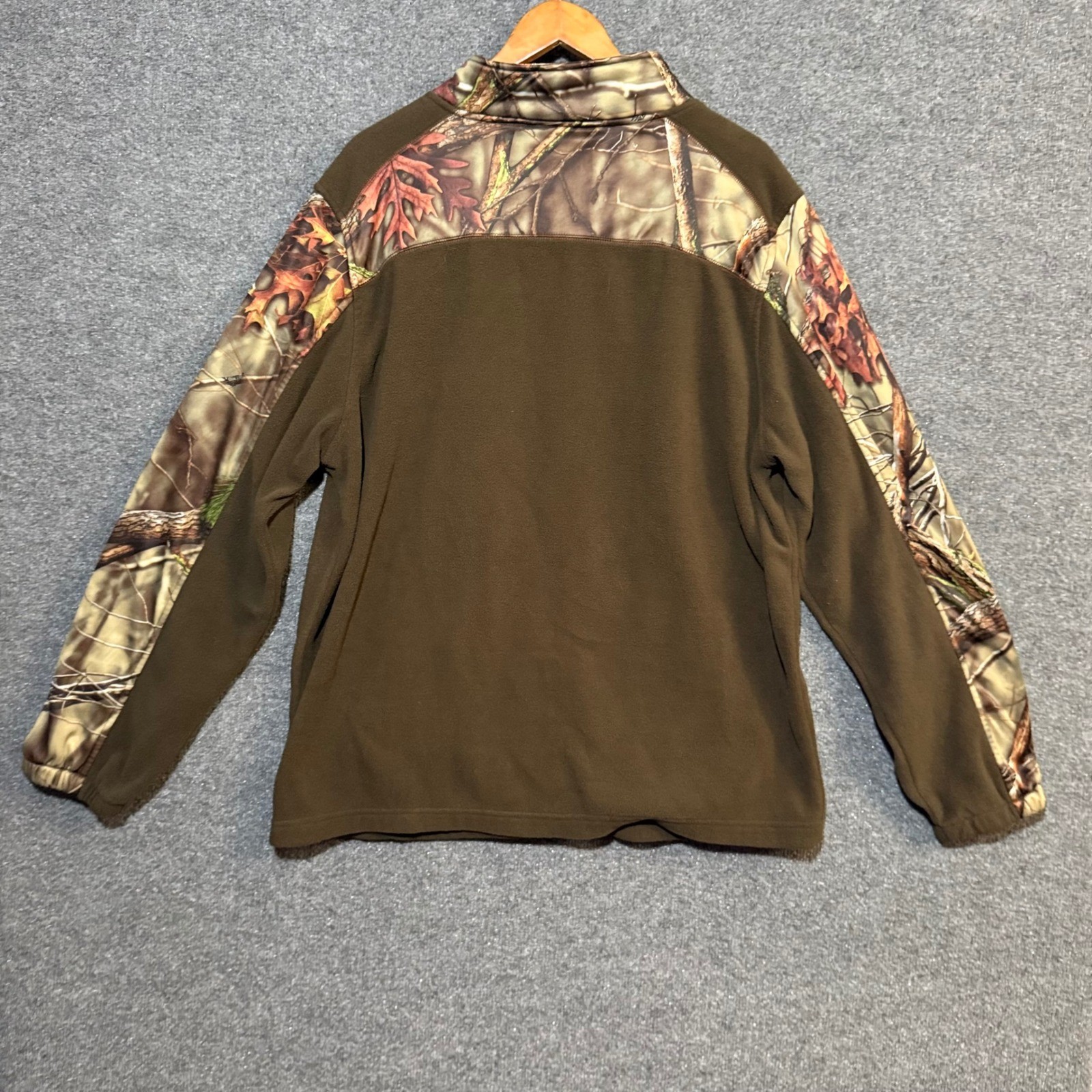 Huntworth Jacket Mens Extra Large Camo Fleece Outdoor Hunting Full Zip