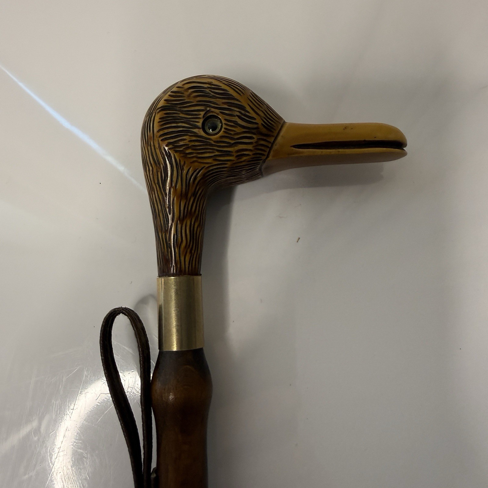 Duck Head Shoe Horn Vintage Made In Italy 18" Long