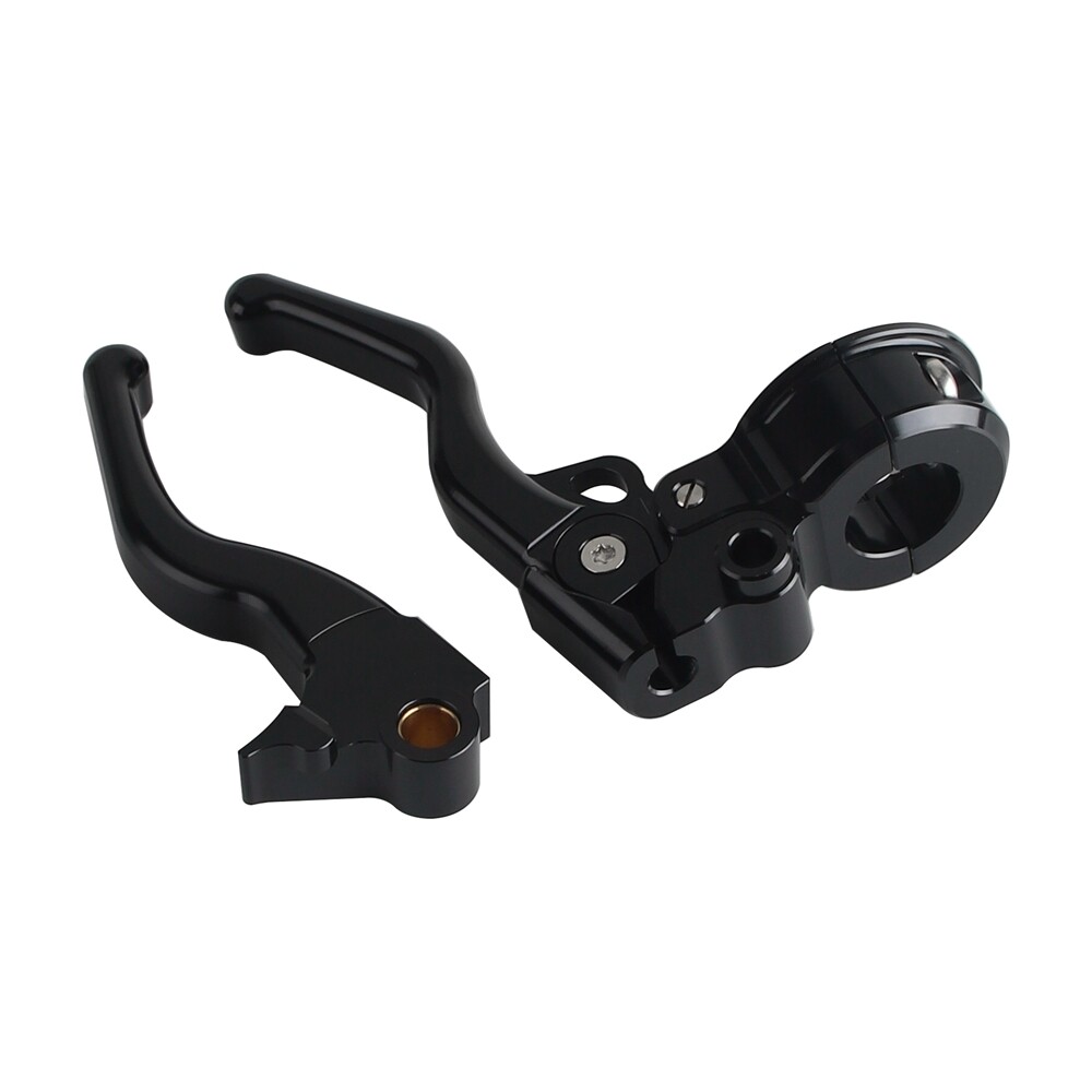 Easy Pull Clutch & Brake Levers For Harley Dyna Street Bob FXDB Low Rider 96-17