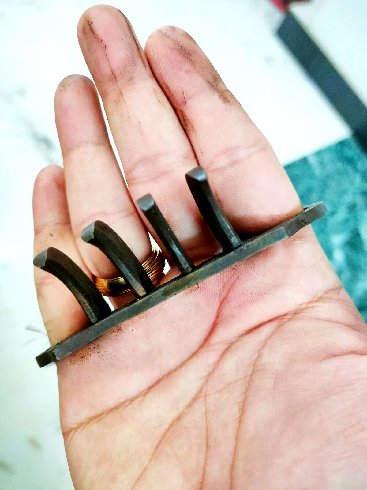 Claw Dagger Bagh Nakh Vagh Nakh Maratha India Hand Forged Steel Handmade i954S