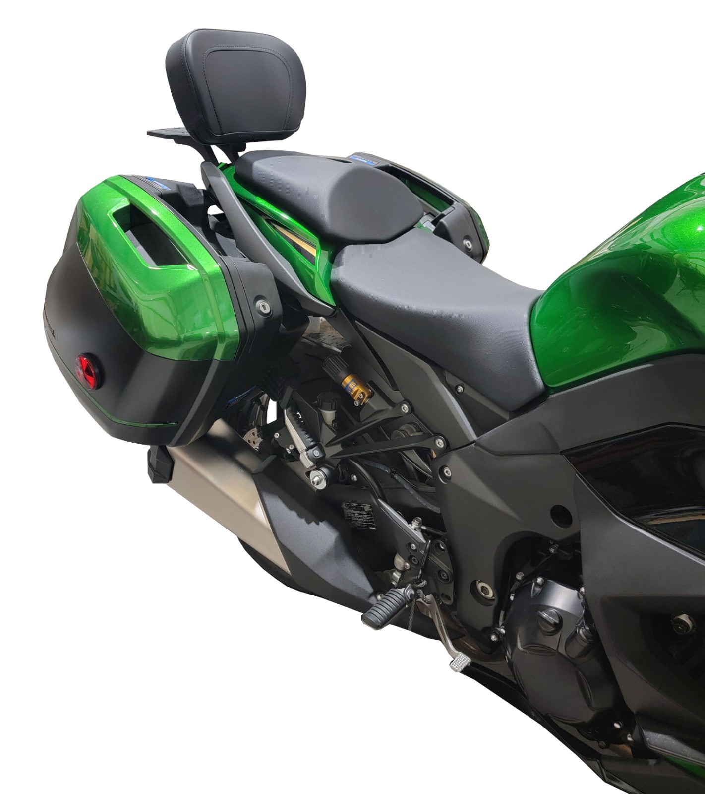 Kawasaki Ninja 1100SX All Models Billet Luggage Rack with Passenger Backrest