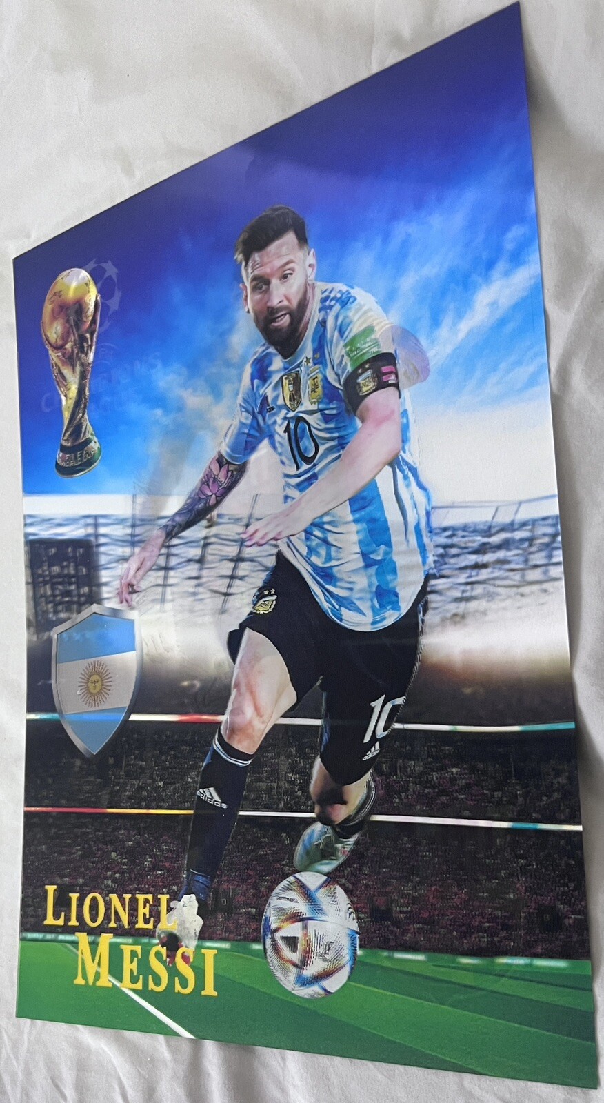 Lionel Messi-3D Poster ,3D Lenticular-3 Images Change