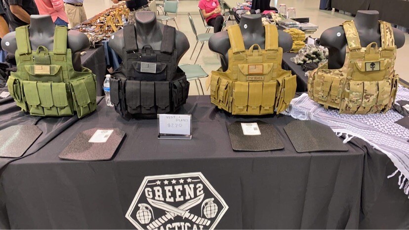 Coyote Tan FDE Tactical Vest Plate carrier w/ 2 Curved 10x12 Plates- Lvl III