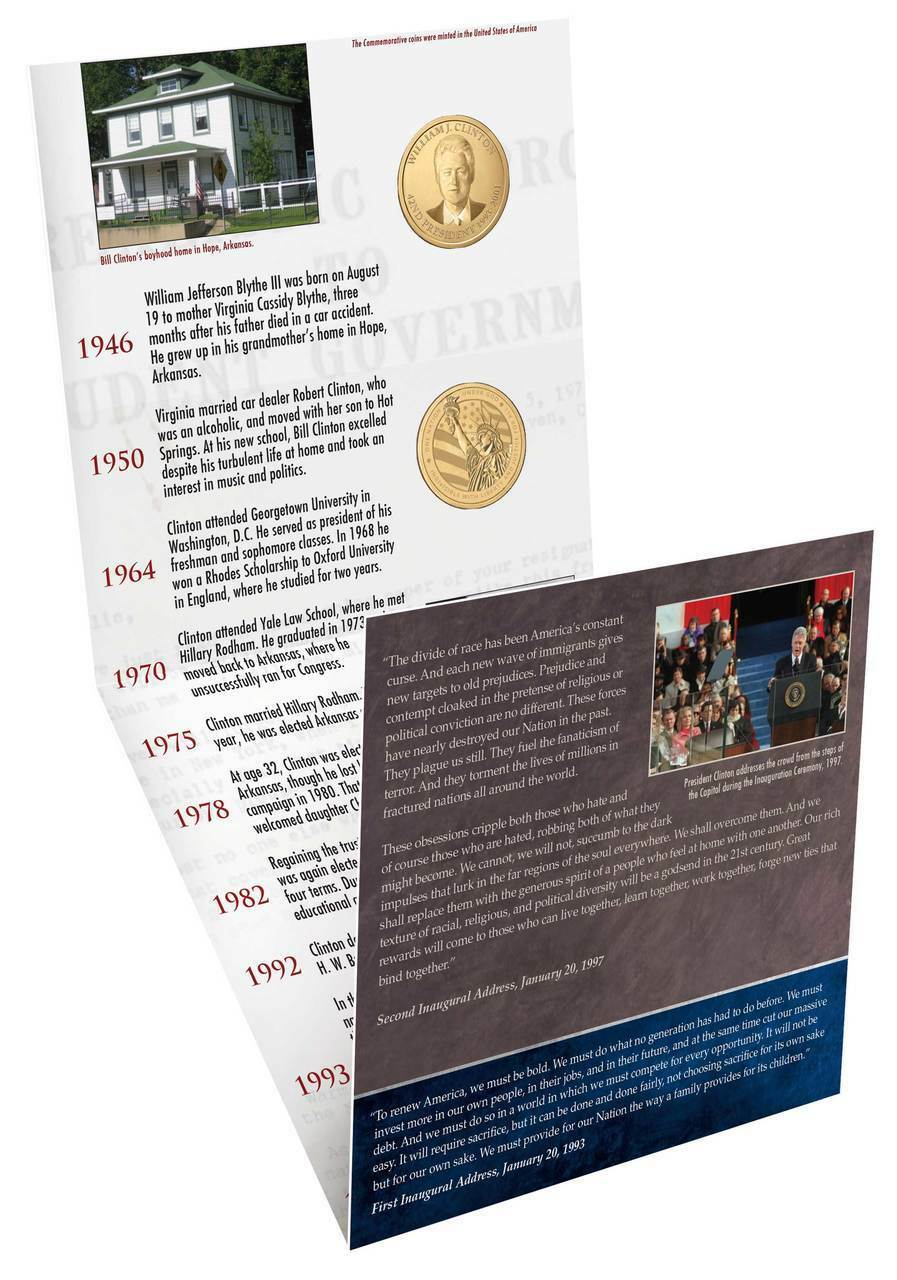 Bill Clinton Presidential Commemorative Coin Collection