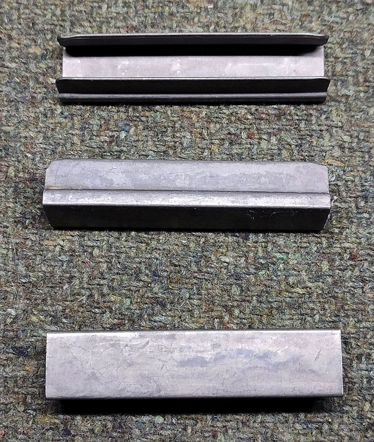 RARE Original East German/Czech Mosin Nagant 5 Rd Stripper Clips, Lot of 3 Clips