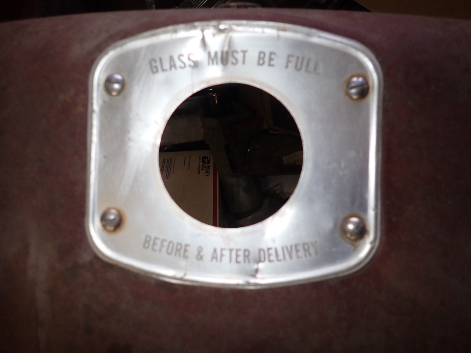 Vintage Tokeim 300 Gas Pump Side Door With Porcelain Sign