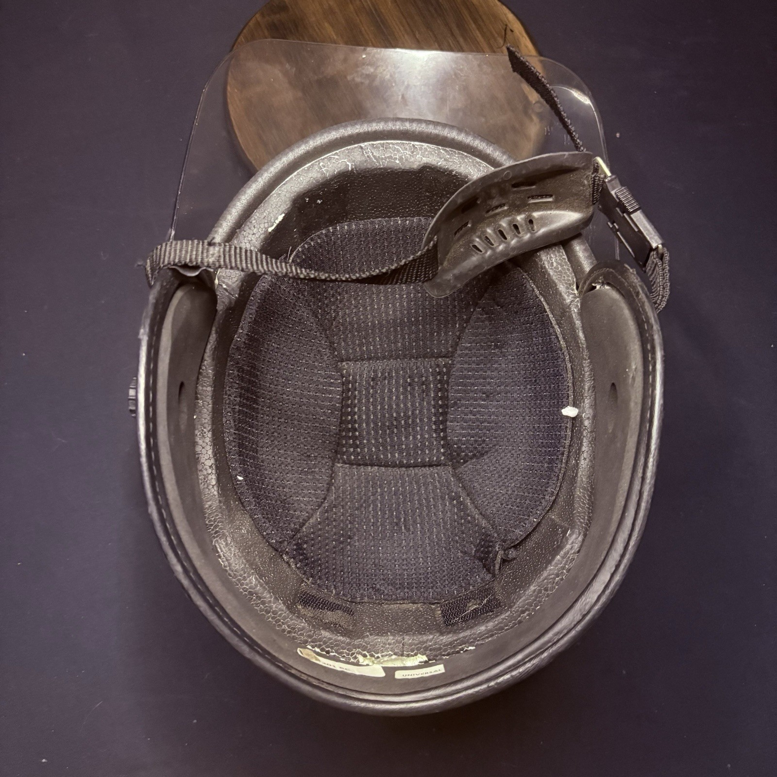 Police SWAT Riot Helmet Black (Universal Size) USA MADE w/ Removable Face Shield