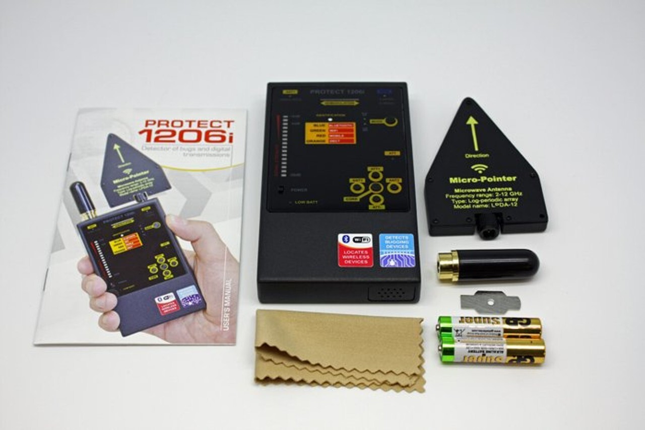 KJB Professional Digital DD1206 RF WiFi GSM Bug Detector Counter Surveillance