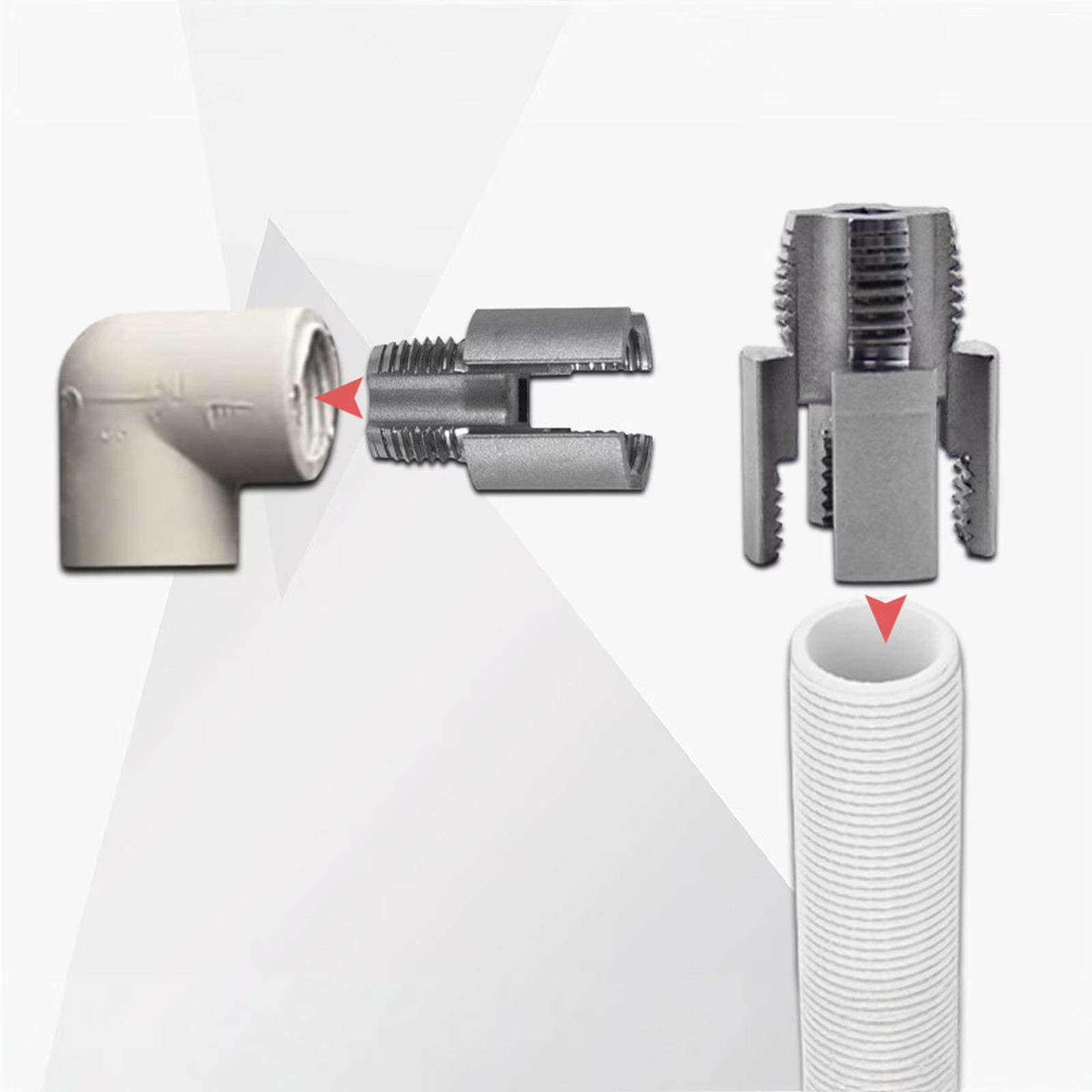 PVC Integrated Internal & External Pipe Threading Tool (1/2" and 3/4") BRAND NEW