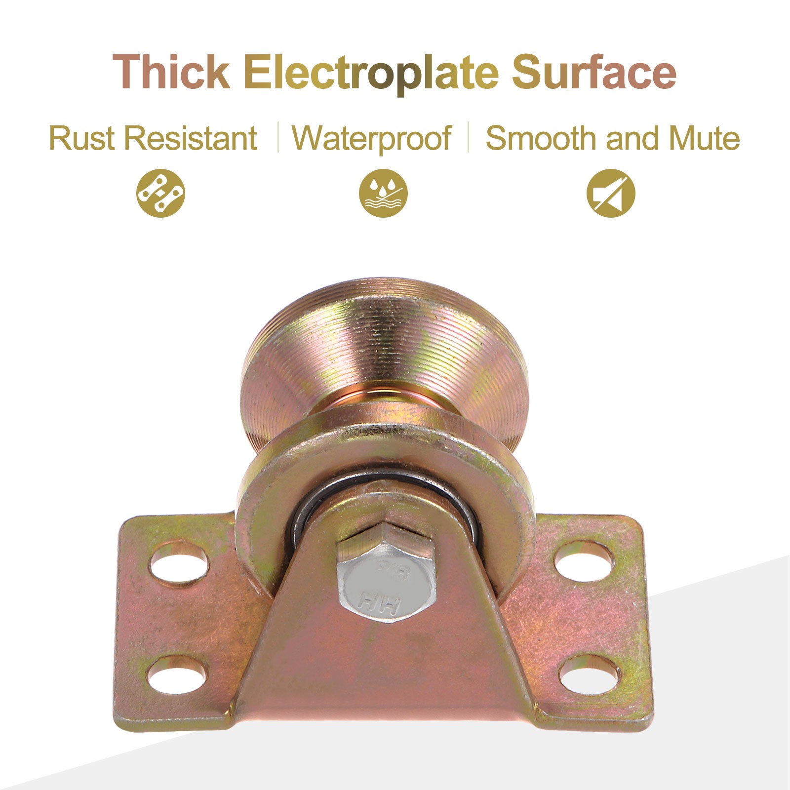 8 PCS 1.2" V Groove Wheel Sliding Gate Caster 661 lbs Capacity Per Wheel