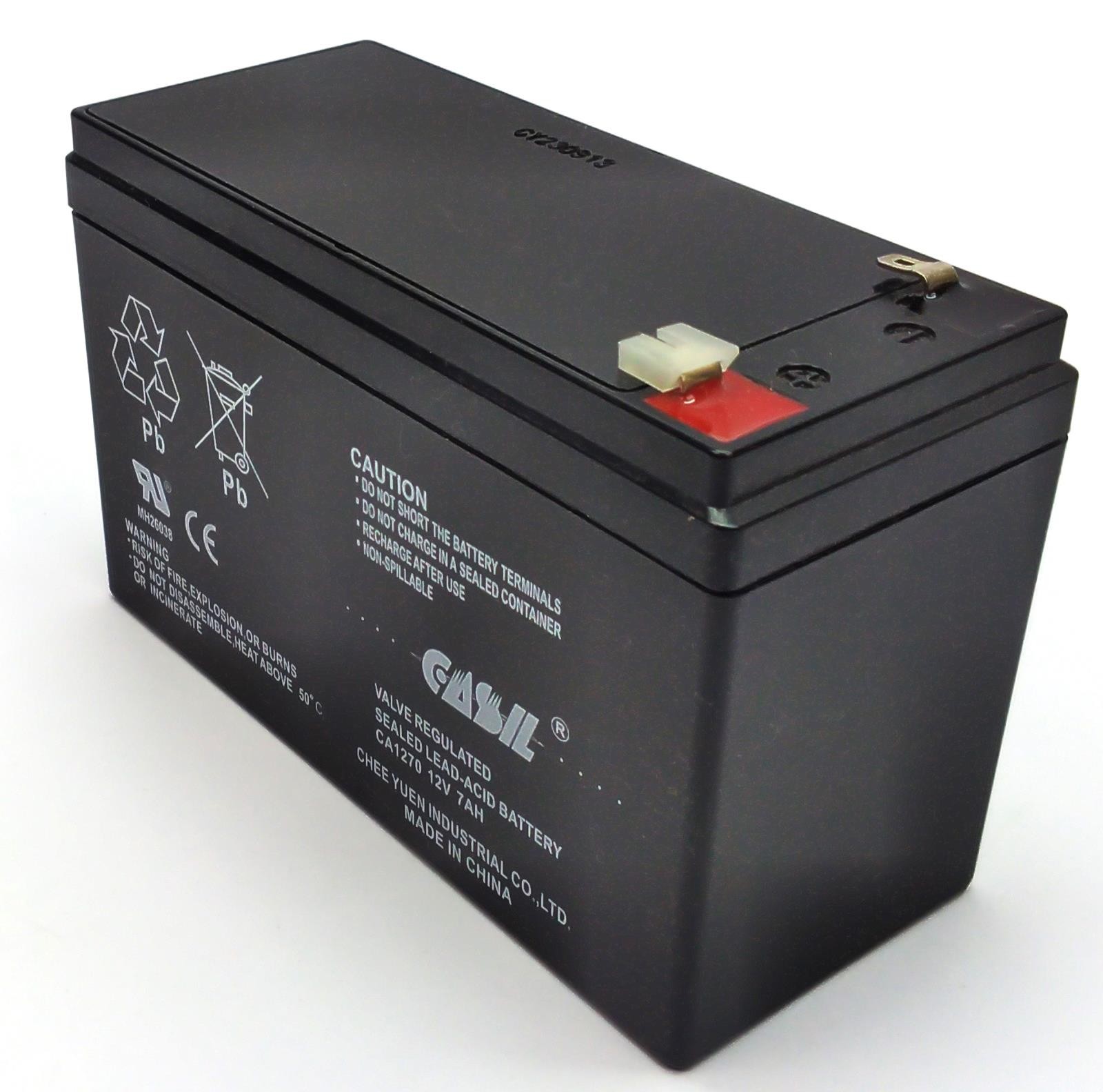 Casil CA1270 12V 7Ah SLA UPS Rechargeable Battery Non-Spillable KT-BATT-12