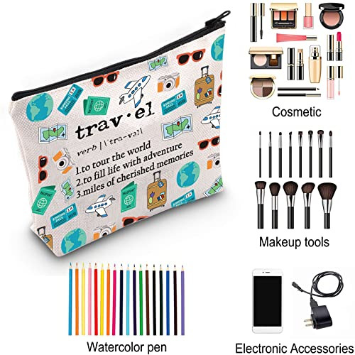 Cosmetic Bag Travel Agent Appreciation Gift Travel Lover Travel Definition