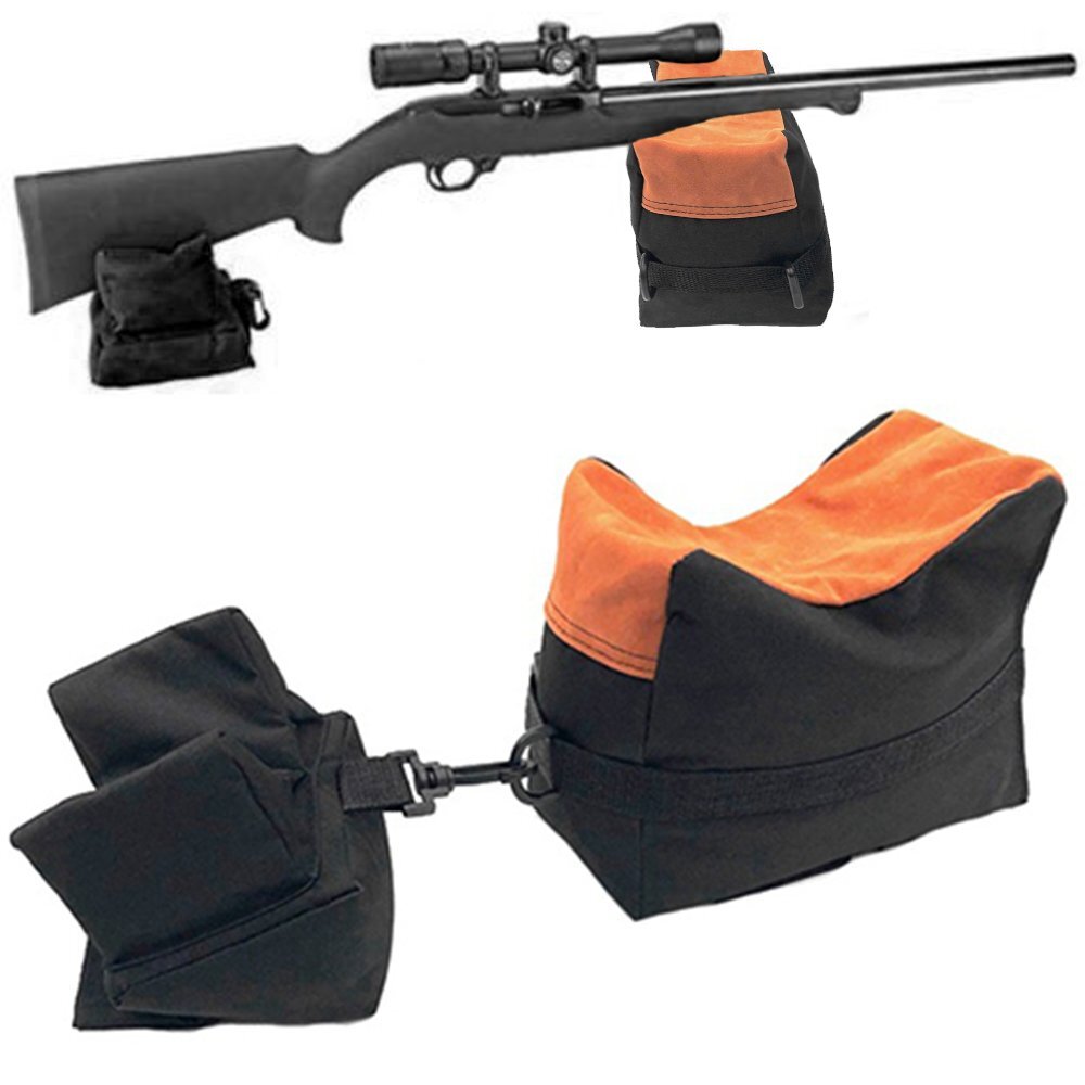 Tactical Shooting Gun Rest Bench Front&Rear Stand Bag Hunting Combo Set Unfilled