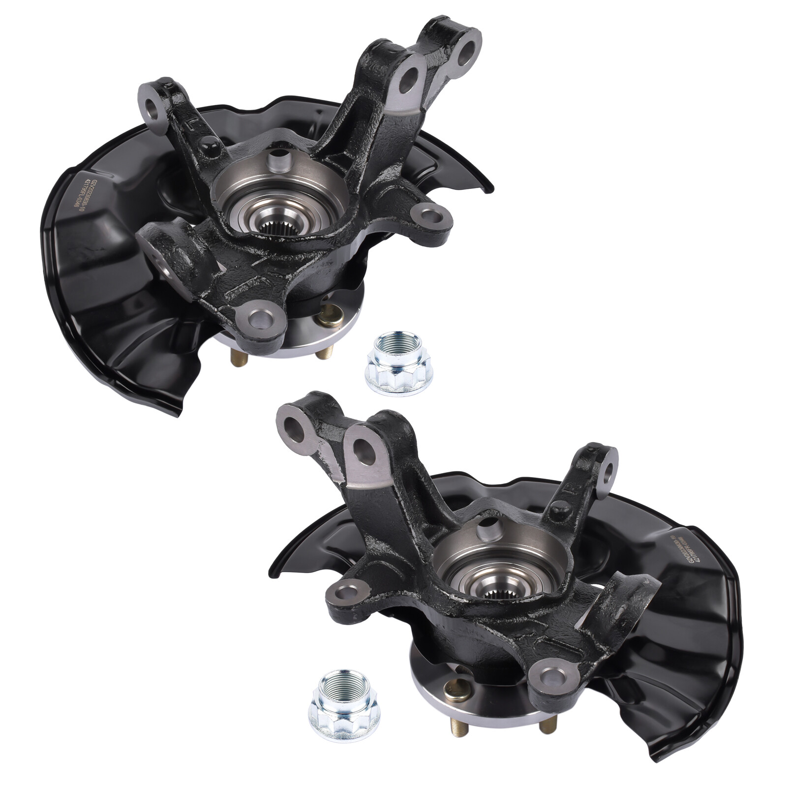 Pair Front Wheel Bearing Hub Knuckle Assy for 14-18 Toyota Corolla 1.8L 698-476