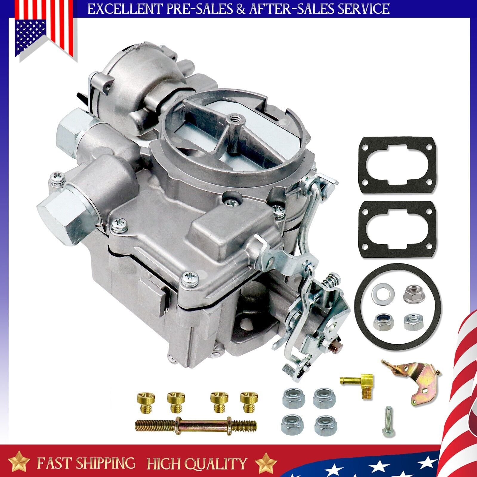 Carburetor for Mercruiser  4 Cylinder 2.5 L 3.0 L Rochester Mercarb Satin 🔥
