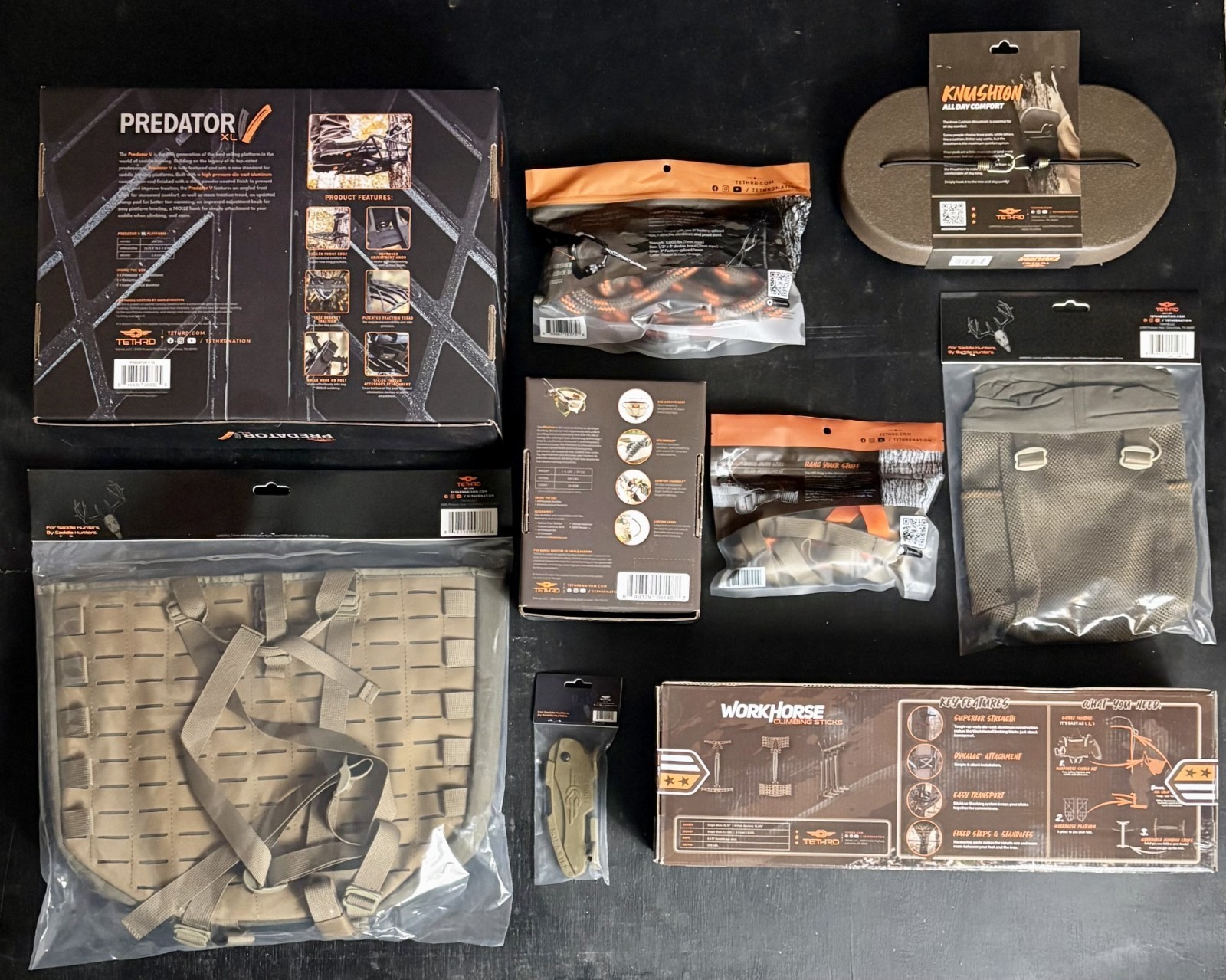 Tethrd Phantom XL Saddle Kit Predator V XL Platform Sticks Accessories Combo New