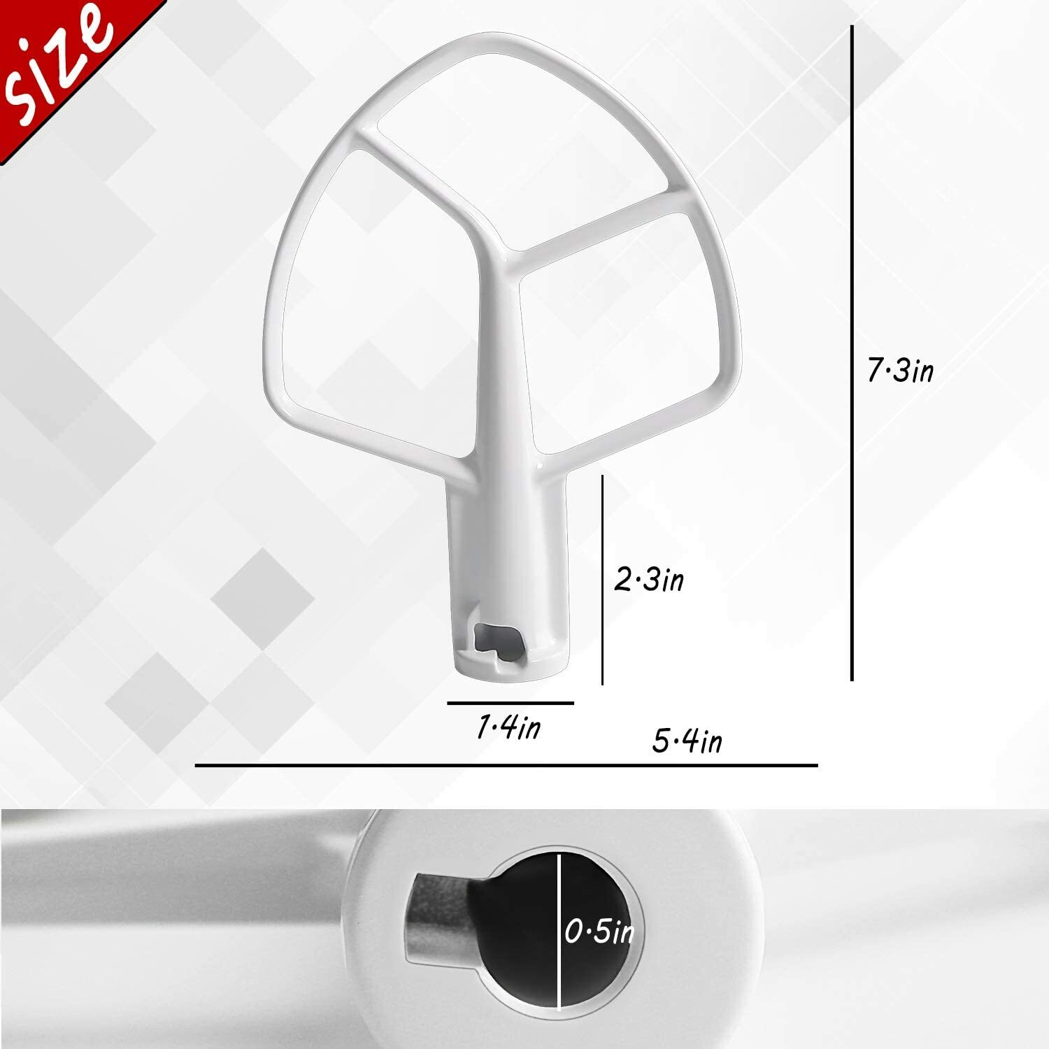 KSM150 Mixer set K45WW wire whip K45DH dough hook K45B flex edge beater 3 Pieces