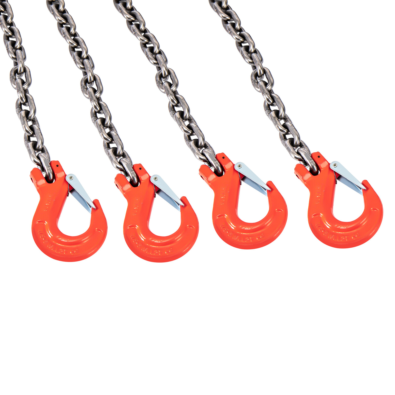 5Ton Chain Sling 5/16" in 4 Legs with Sling Hooks G80 Lifting Chain Sling Red