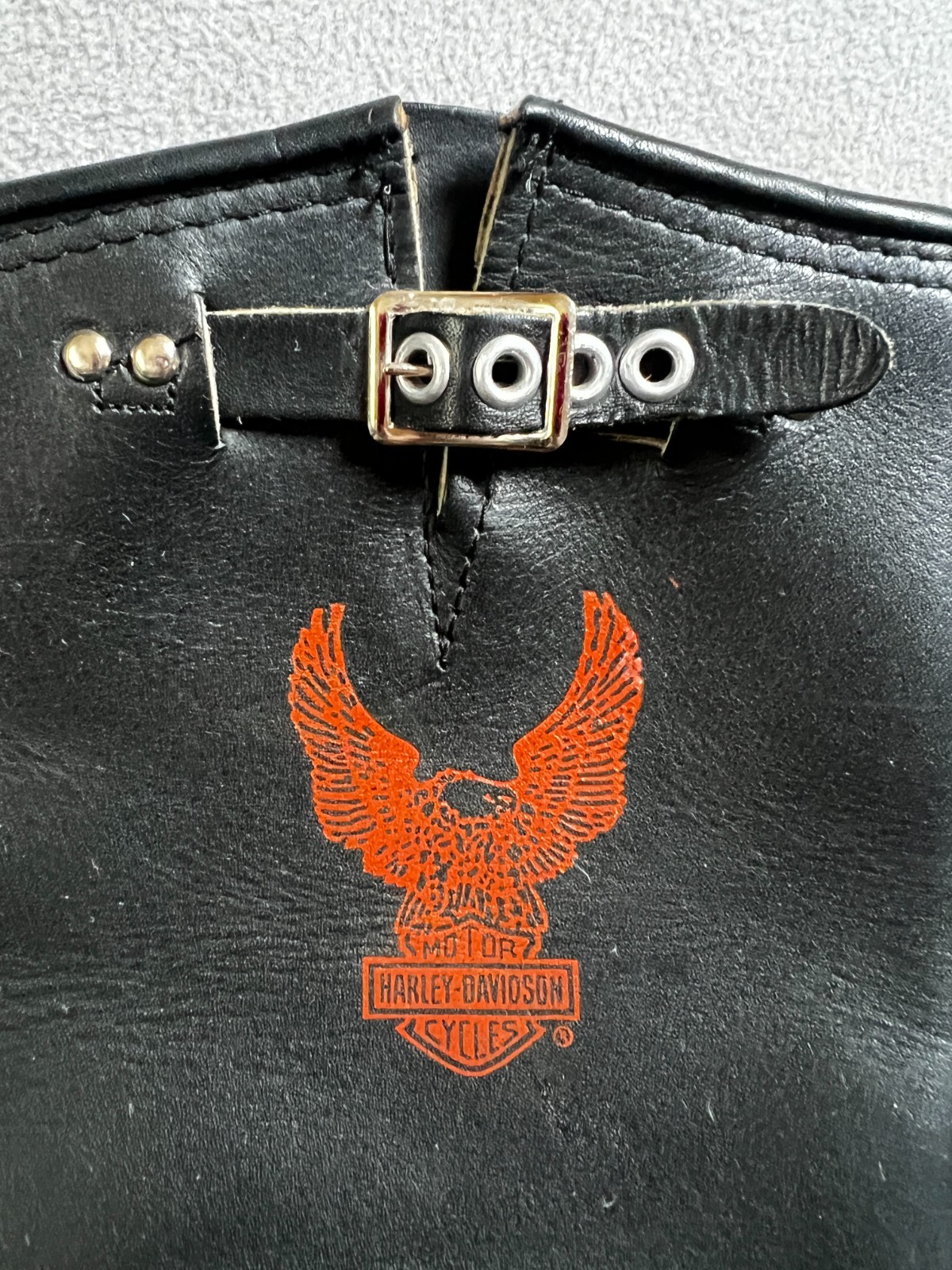 HARLEY-DAVIDSON Womens BOOTS 8 Black kazak Bicker low heel genuine leather shoes