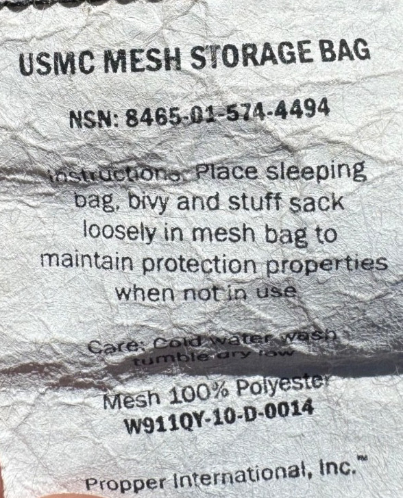 USMC 5-Piece 3 Season & Extreme Cold Sleep System Sleeping Bag w/ Bivy & Sacks
