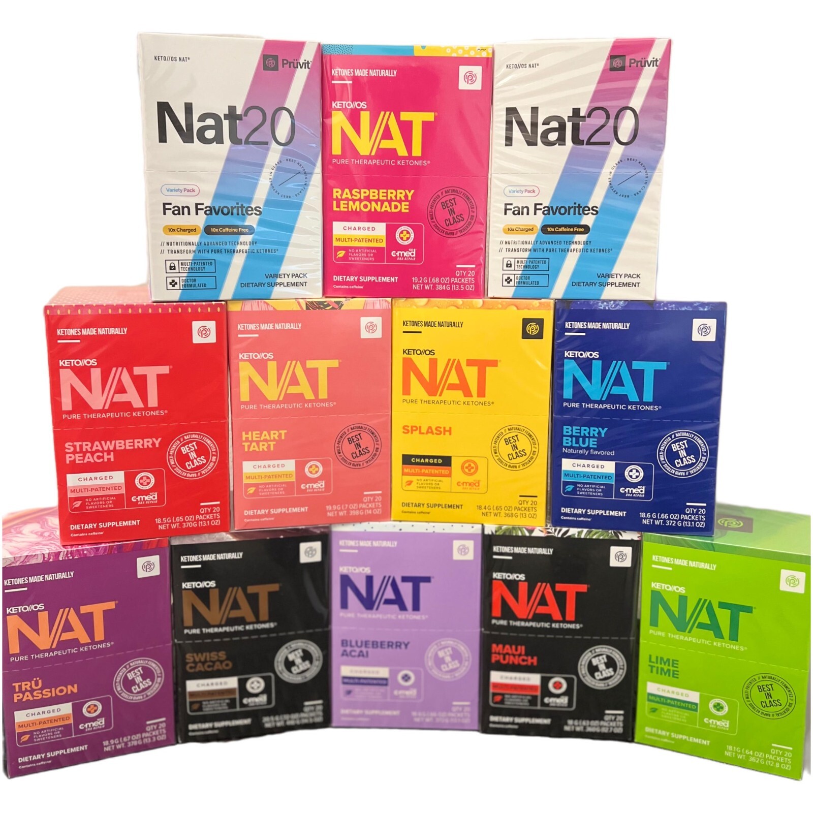 Pruvit Keto OS NAT KETONES Packs 5, 10 20 days Free Shipping