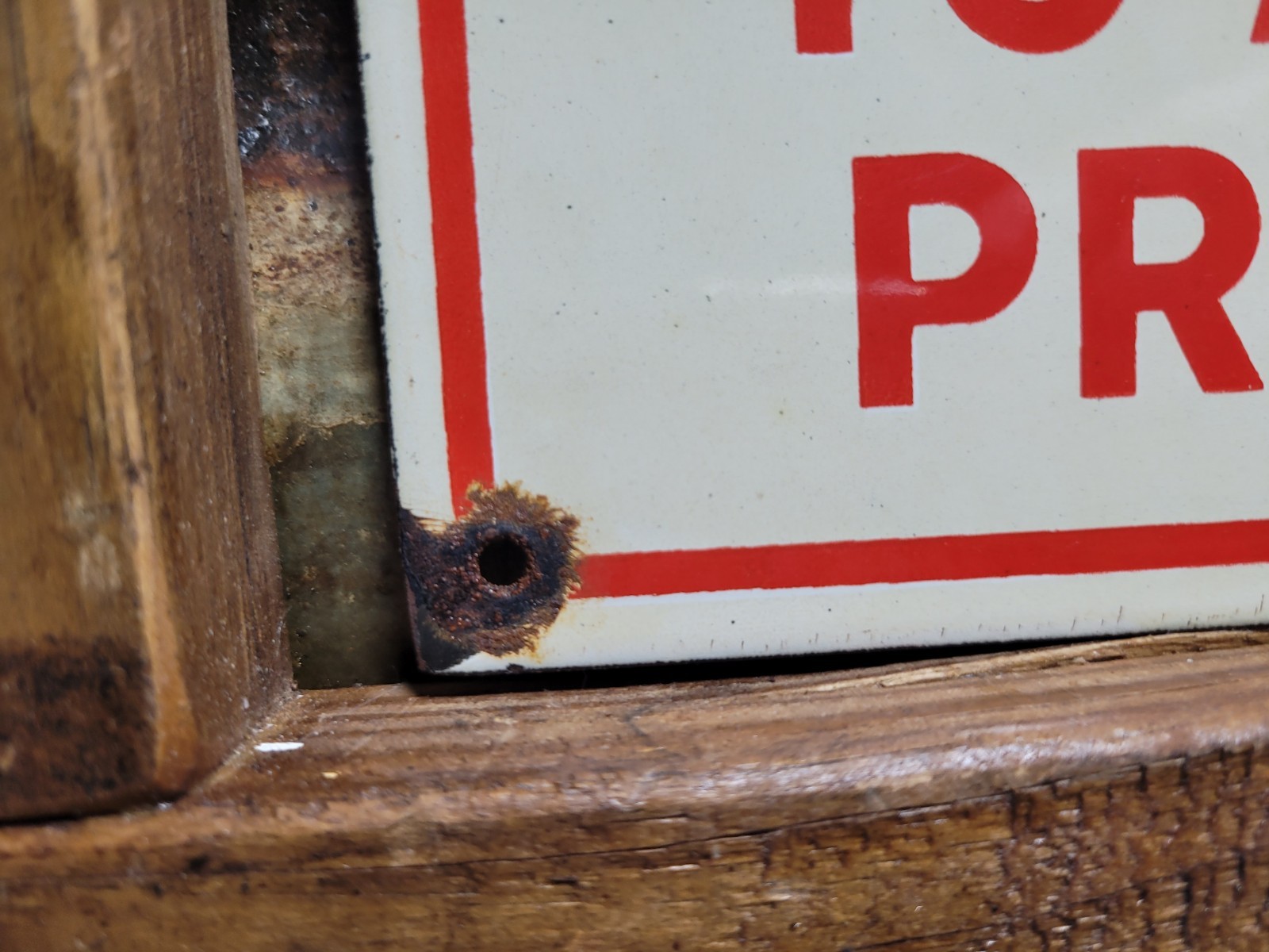 VINTAGE JESUS PORCELAIN SIGN OLD BAPTIST CHURCH RELIGIOUS BIBLE BEAUMONT TX GOD