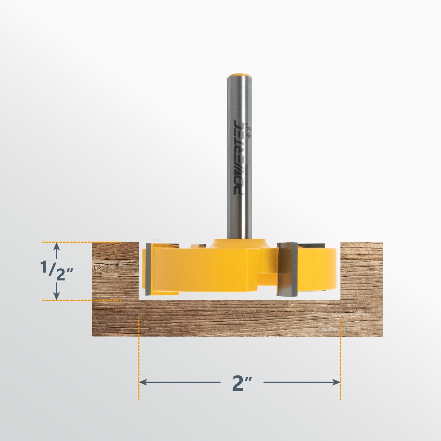 CNC Router Bit, 1/4" Shank with 2" Cutting Diameter Carbide Router Bit with ???