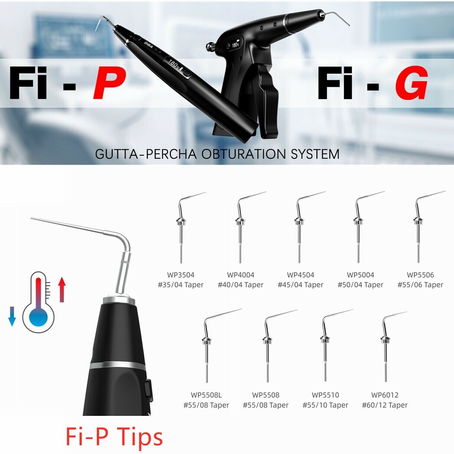 Woodpecker Dental Cordless Endo Fi-G Fi-P Gutta-Percha Obturation System Black