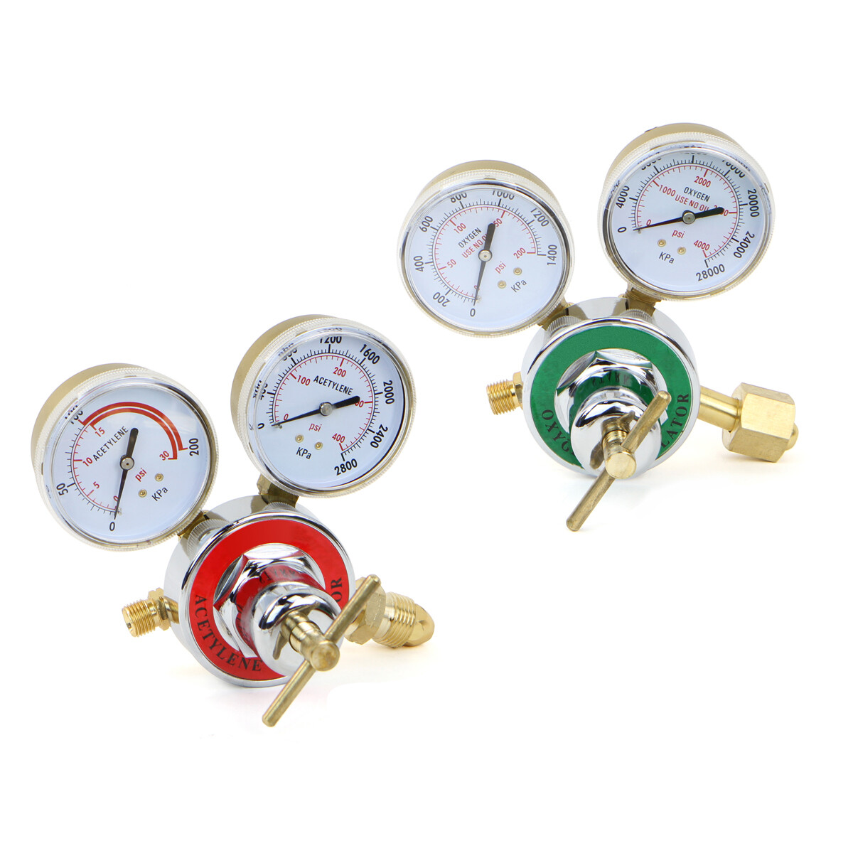 Stark USA Oxygen Acetylene Welder Tool Kit w/ (4) Nozzles Cutting Torch 15' ft