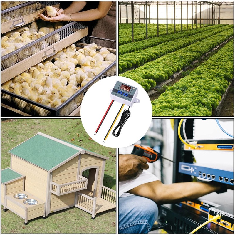 4x AC110-220V Digital Temperature Controller Incubator Thermostat Switches Probe