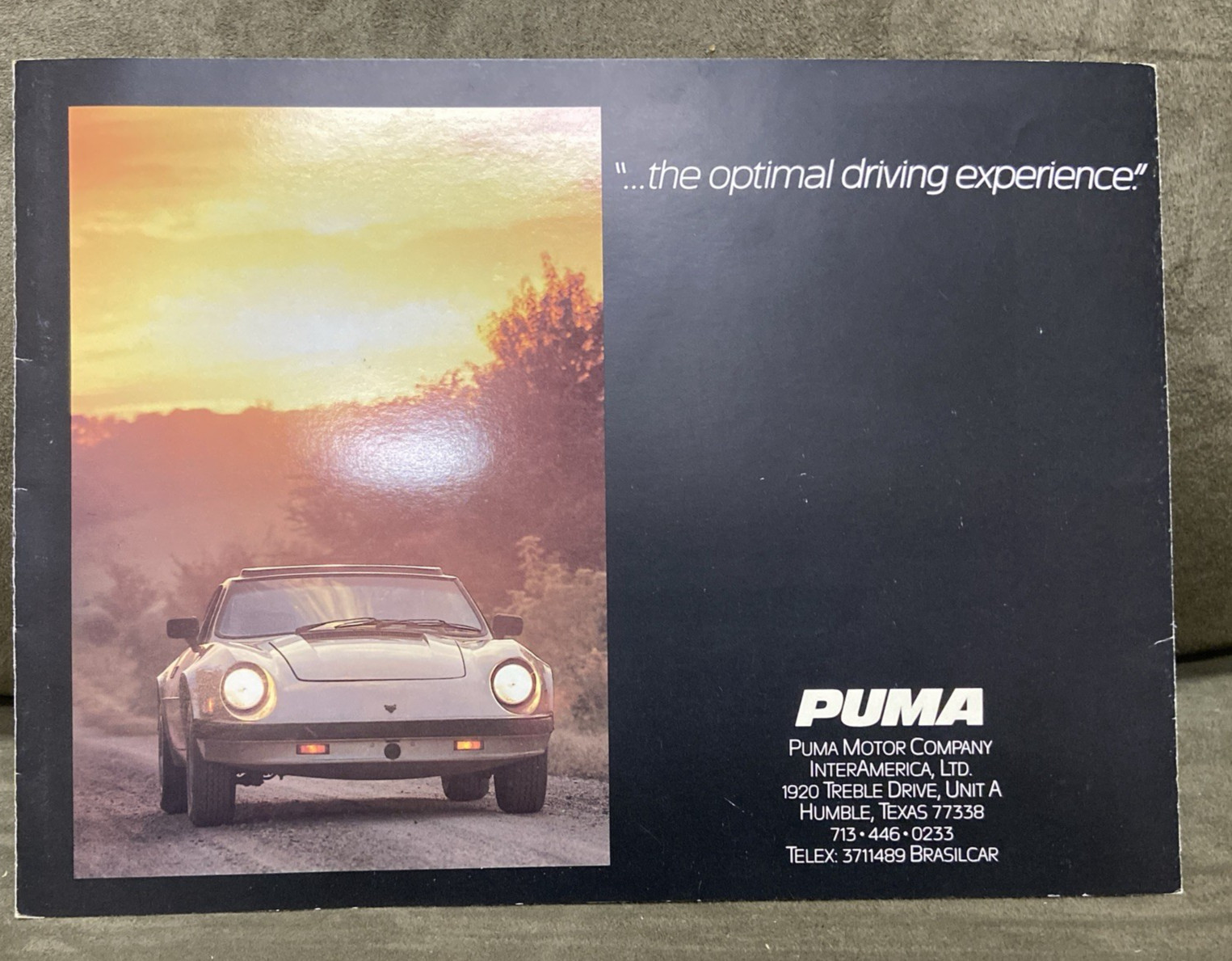 PUMA Sales Brochure GTC & GTI Models USA version kit car literature BRAZILIAN