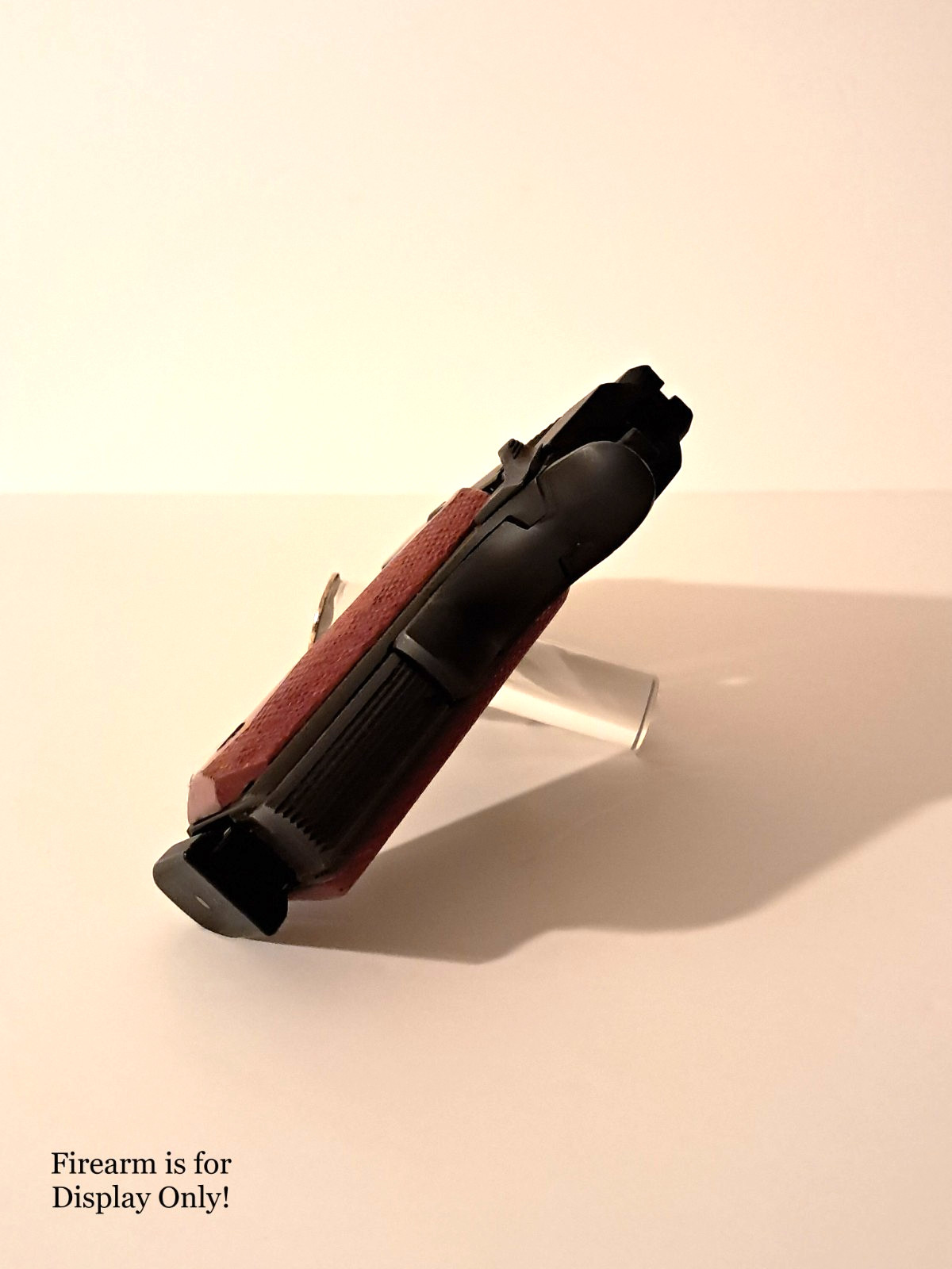 Handgun Firearm Gun Safe Shelf Display Rod - 7/8" Colt's Rampant Enamel Topper