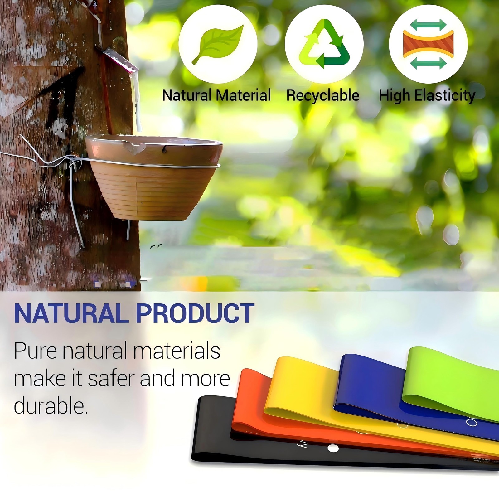 Resistance Bands for Working Out 6 Pack Resistance Bands for Arms,Elastic Pil...