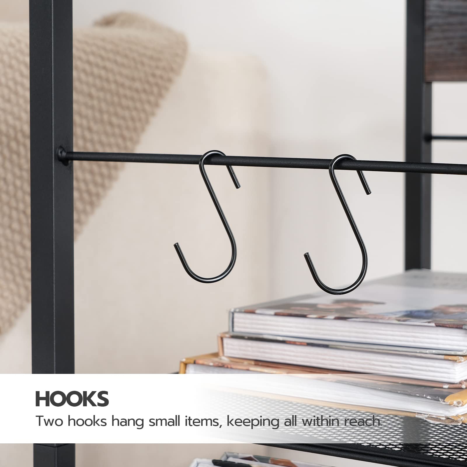 Industrial Printer Stand, 3-Tier Mobile Printer Table, Rolling Cart with Powe...