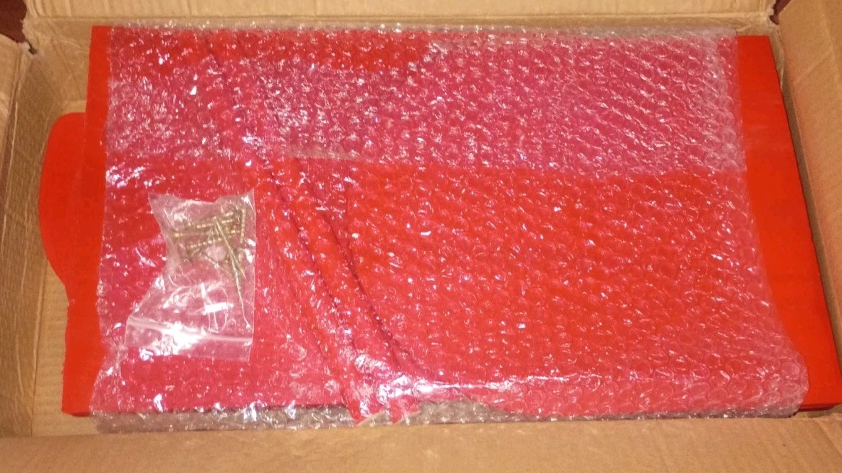 Newborn Photo Prop Red Sleigh - Wooden Baby Photography Prop for 0-6 Months...