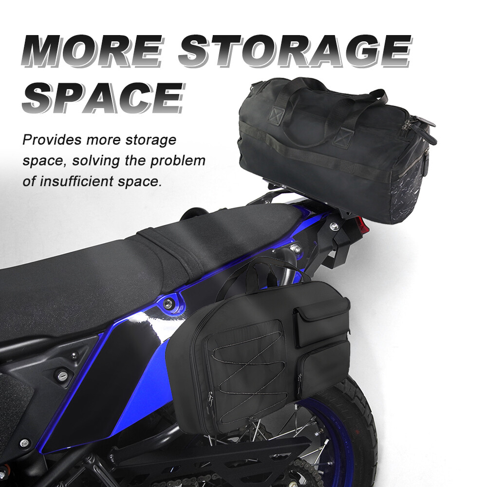 Rear Luggage Rack & Crash Bar Guard Fit For Yamaha Tenere 700 XTZ690 2019-2024