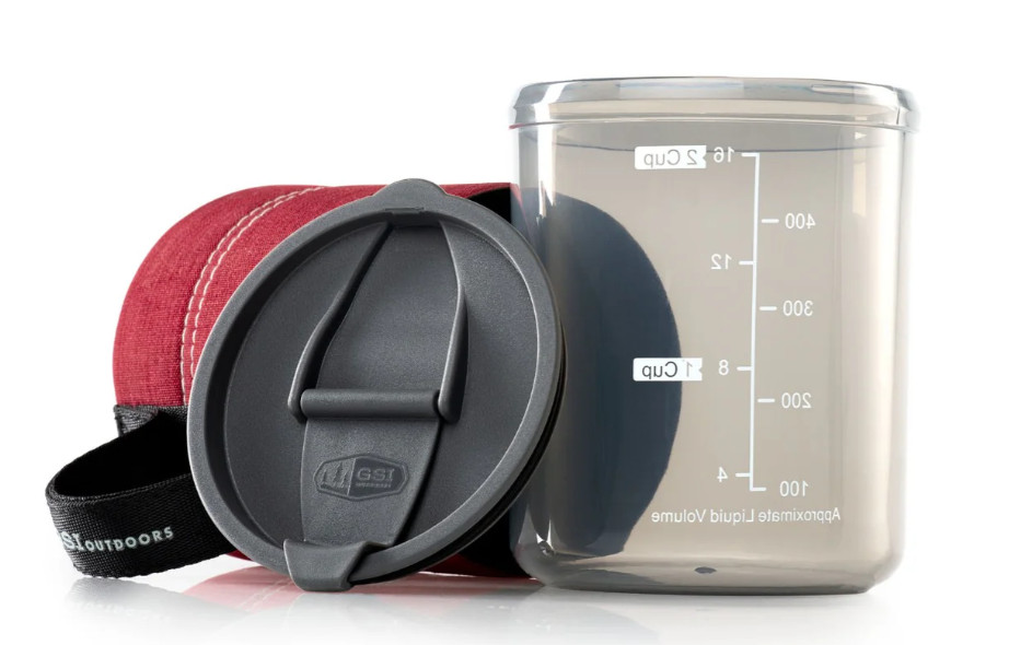 GSI Infinity Backpacker Mug - BPA Free - Ultra Lightweight - 17 fl oz Red