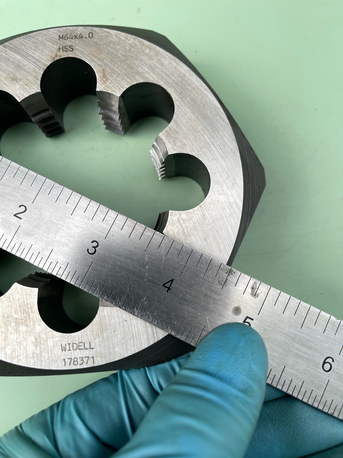 M64 X 4.0 Die Hexagon Widell Threading Machinist Tool Industrial Heavy Duty USA