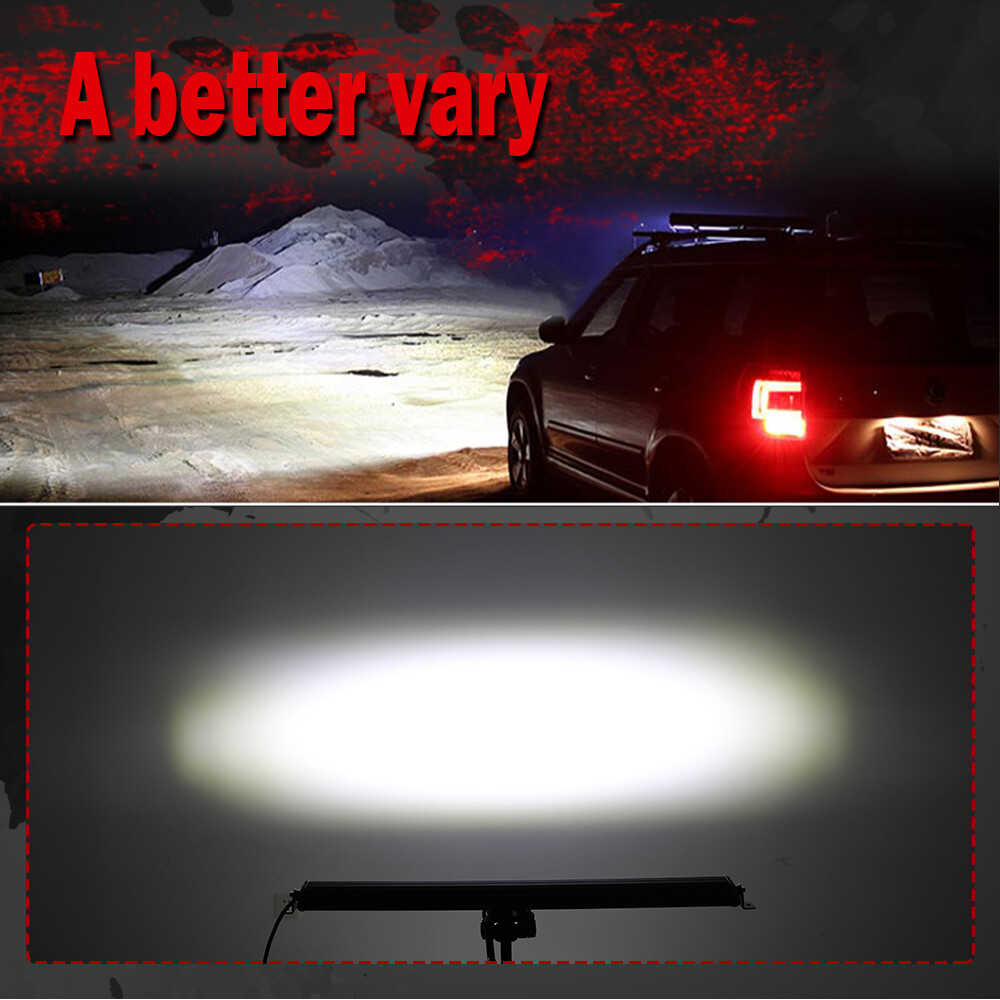 Roof 50" +7" LED Light Bar+3" Dual Color Pods Wire Kit For Can-Am Maverick X3