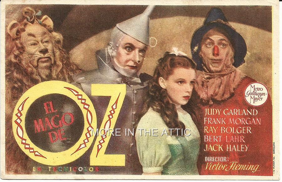 JUDY GARLAND FRANK BAUM WIZARD OF OZ ORIGINAL MGM SPANISH HERALD
