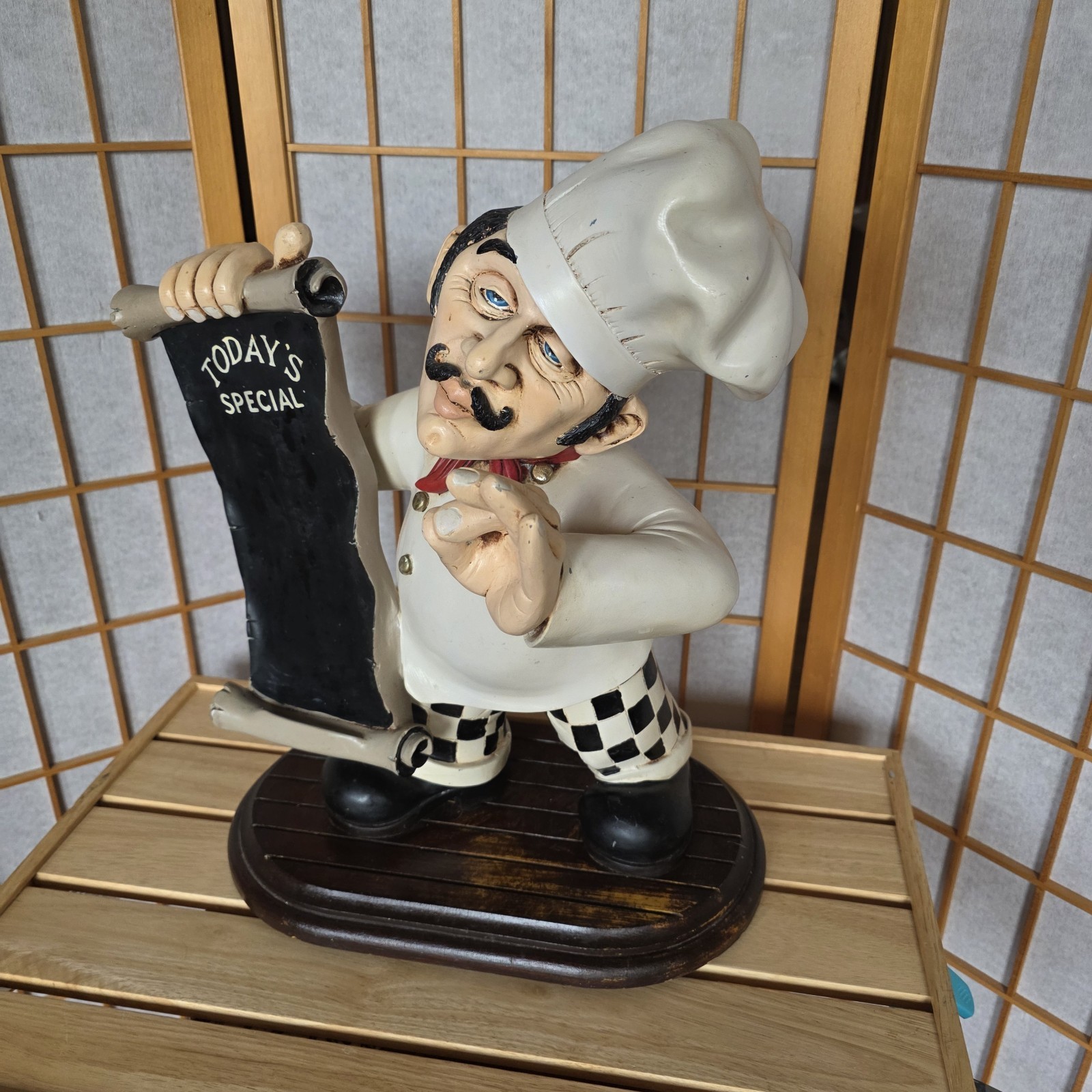 Peter Mook Pastry Chef Menu Display Chalkboard Home Or Restaurant Decor 18" Fun