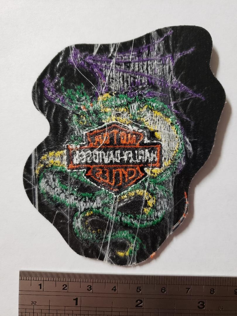 8 Patches Lot Harley-Davidson Motorcycles Cycles Eagle/Dragon/Panda Bear/Wings