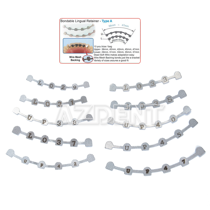 10Pcs Dental Orthodontic Lingual Retainer Bonding Splits with Mark AZDENT