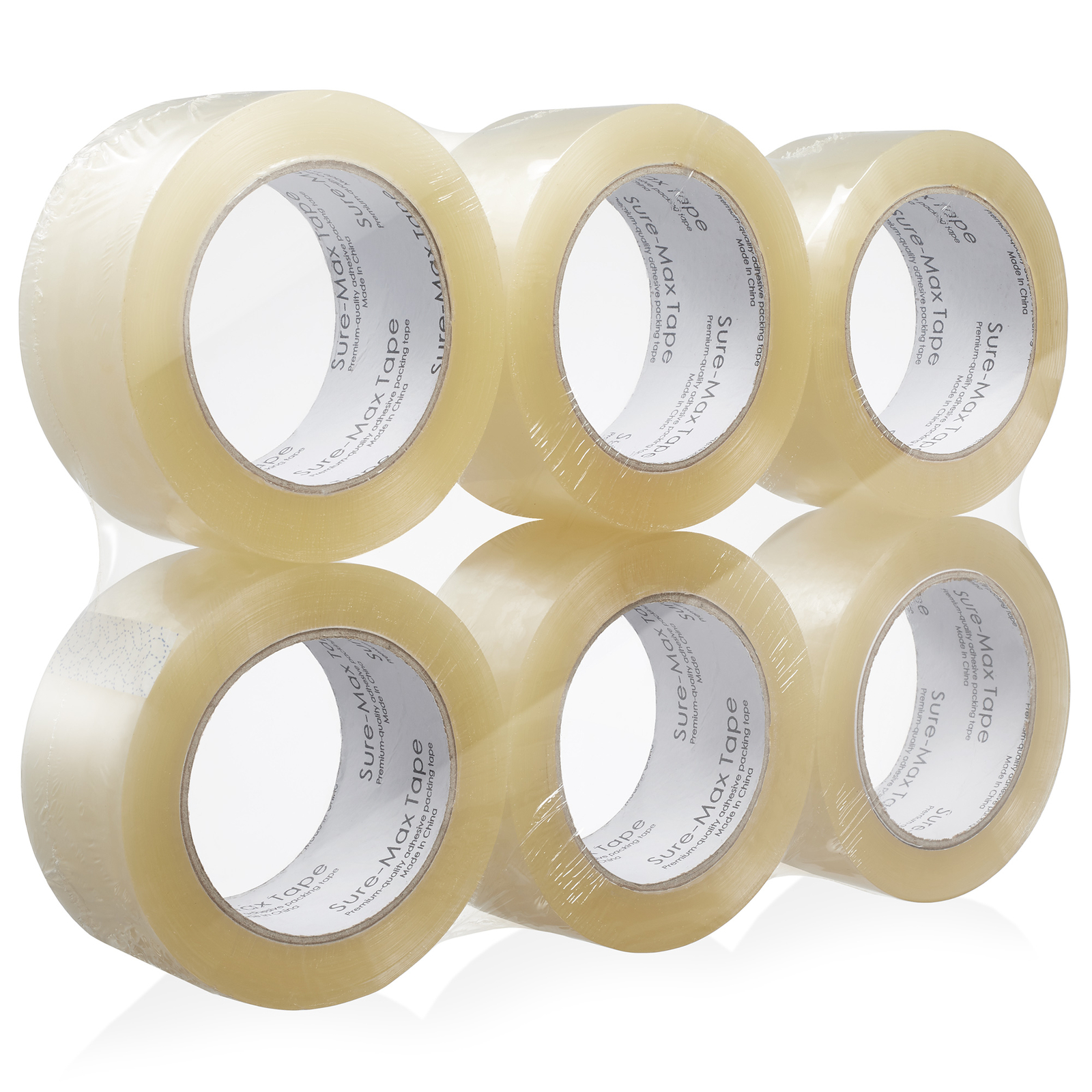 2" Heavy-Duty 2.7mil Clear Shipping Packing Moving Tape 120 yards/360' ea