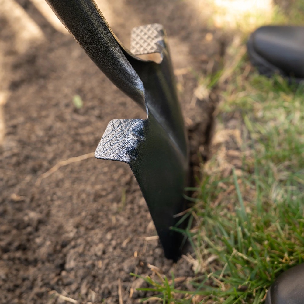 Fiberglass D-Handle Garden Spade with Ergonomic Comfort Grip